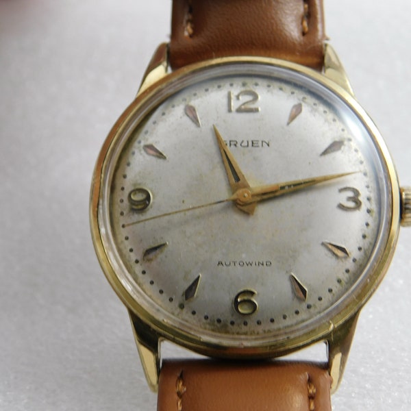 Vintage Collectible Gruen Automatic Wrist Watch 17 Jewels