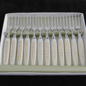 Vintage Collectible 12 Mini-forks in Original Box