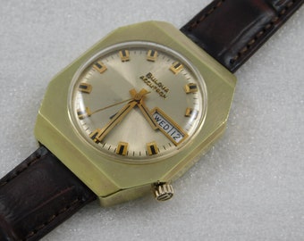 Vintage verzamelobject Bulova Accutron, 218 dagen, onderhoudsbeurt en loopt