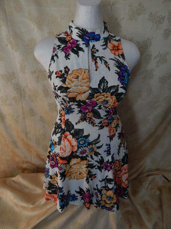 Vintage Hawaiian Mini Dress 1970's