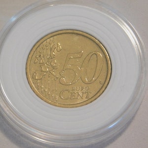 Vintage Collectible Italian 50 Cent Euro Coin