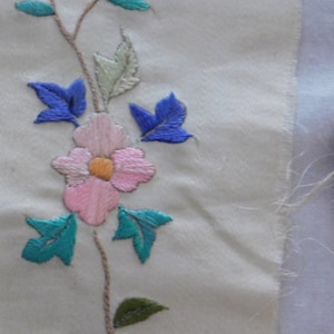 Bordado de seda chinês vintage colecionável costurado à mão