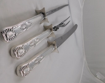 Vintage Antique Collectible Gorham English Silver-plate Serving Set 1894