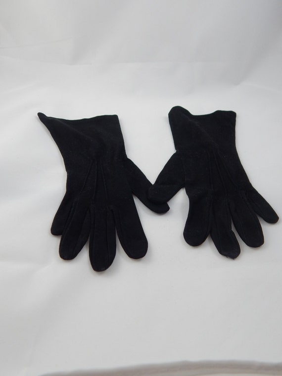 Vintage Black Dress Gloves Van Raalte USA Size Sma