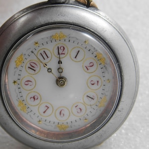 Vintage Collectible Swiss Made Beautiful Key Wound Pocket Watch By Diogenes