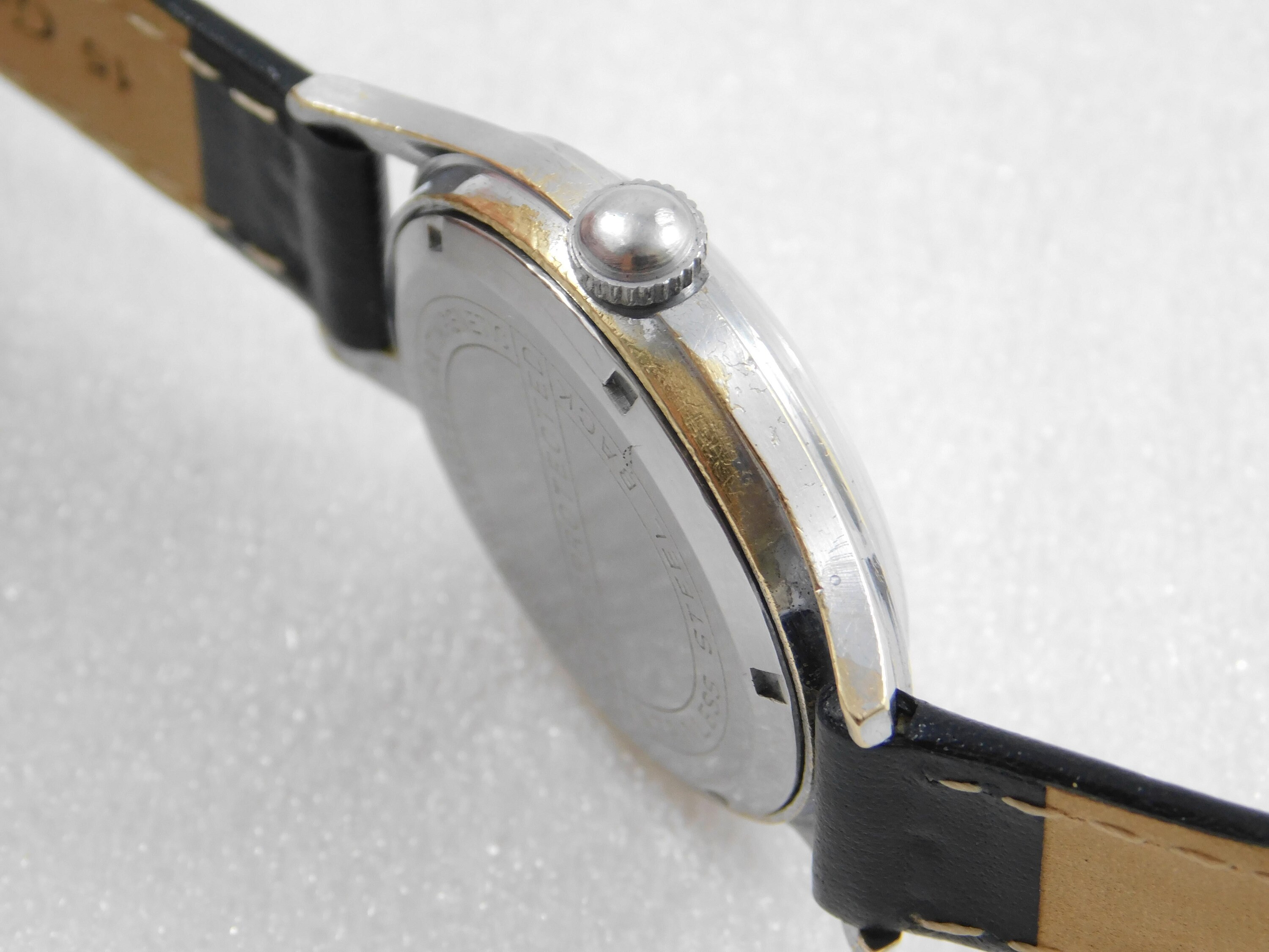 MARW17 Vintage Swiss Louis Philippe Wrist Watch, 17 Jewel Rotary  International Edition, Works.
