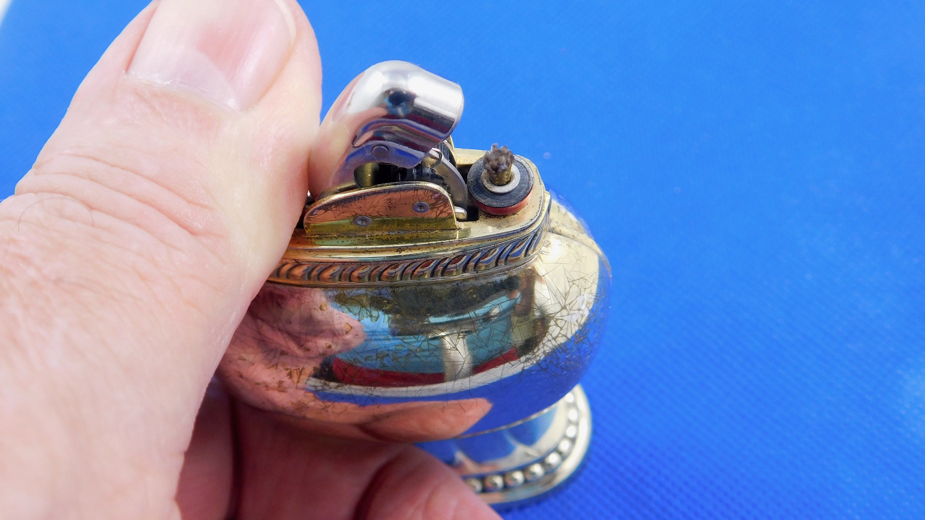 Lighters Vintage Collectible Evans Table lIghter Working IOB