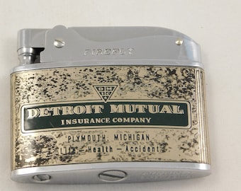 Vintage Collectible Detroit Mutual Cigarette Lighter