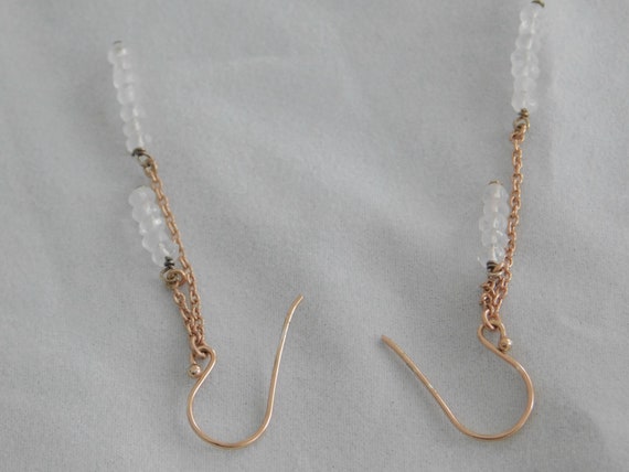 Vintage Collectible Copper Wire Drop Earrings - image 2