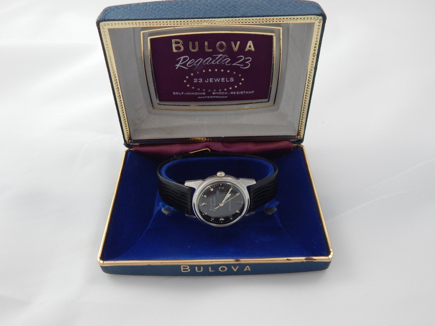 Vintage Bulova Regatta 23 Jewel Automatic 1964 IOB Etsy Canada