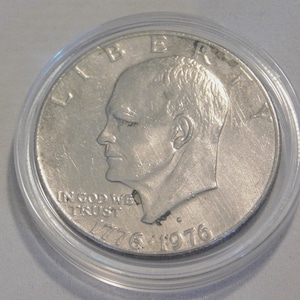 Vintage Collectible Eisenhower Bicentennial Silver Dollar
