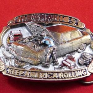 Vintage Collectible Brass Belt Buckle