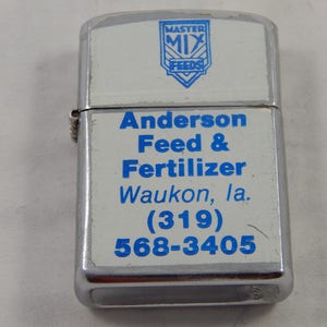 Vintage Collectible Cigarette Lighter with advertising
