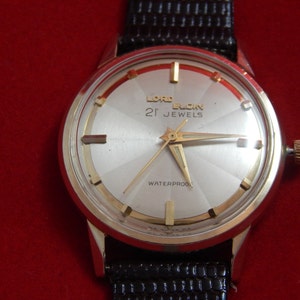 Men&#39;s Vintage Lord Elgin 21 Jewels Wrist Watch Working