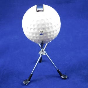 Vintage Collectible Unique Swank Golf Ball Lighter Working
