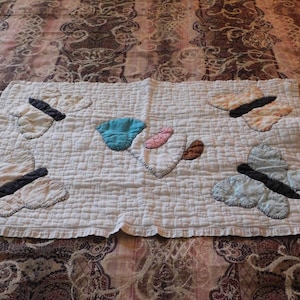 Vintage Hand Stitched Doll Blanket