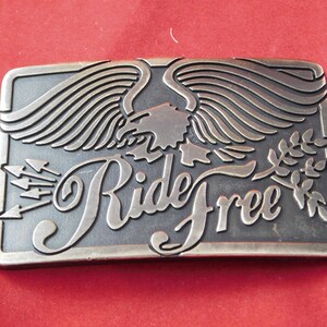 Vintage Ride Free Belt Buckle
