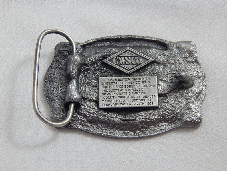 Vintage Genova Products Belt Buckle image 2