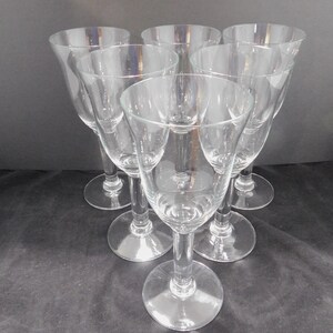 Vintage Collectible Set of 6 Wine Glasses