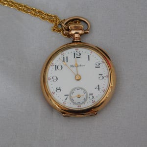 Vintage Collectible 1907 Hampden Pendant Pocket Watch