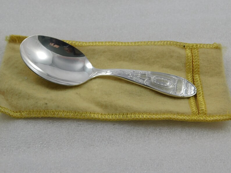Vintage Collectible Wm Rogers Sterling Silver Baby Spoon Etsy