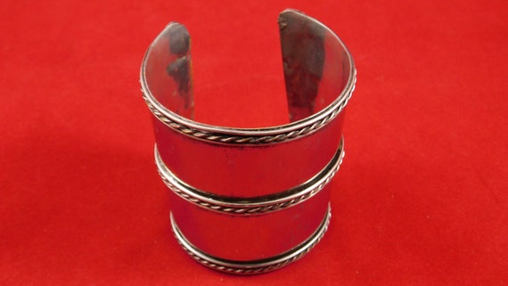 Vintage Collectible Hand Made Cuff Bracelet - image 1