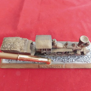 Vintage Collectible Railroad Desk Pen Holder