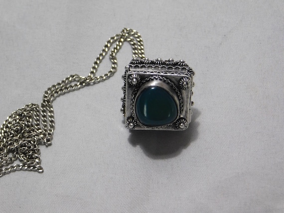 Antique Solid Silver Chatelaine Wax Perfume Penda… - image 3