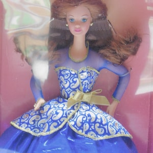 Portrait Blue Barbie Etsy