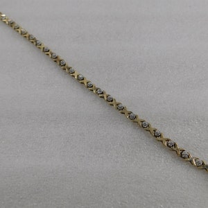 Vintage Collectible Ladies Sterling Silver Tennis Bracelet
