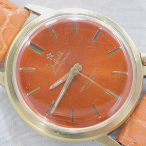Vintage Collectible Sienna/Orange Faced Very Rare Sheffield Electronic Watch.