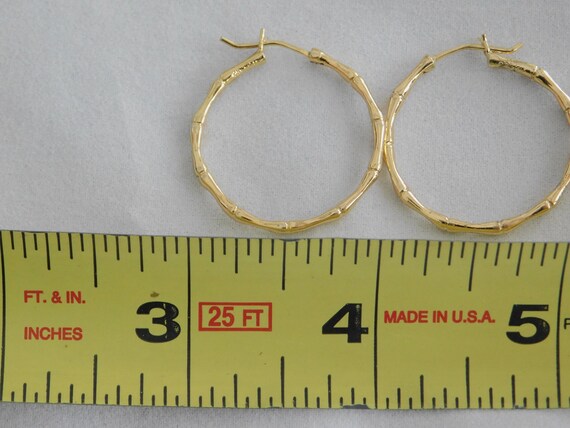 Vintage Collectible Sterling Silver Hoop Earrings - image 4