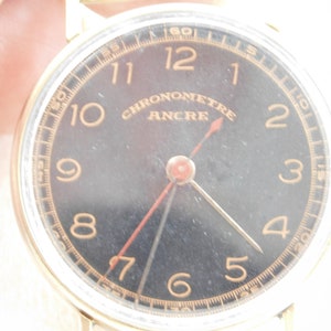 Vintage Collectible Chronometre Wrist Watch 17 Jewels