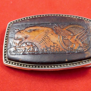 Vintage Collectible Leather Belt Buckle
