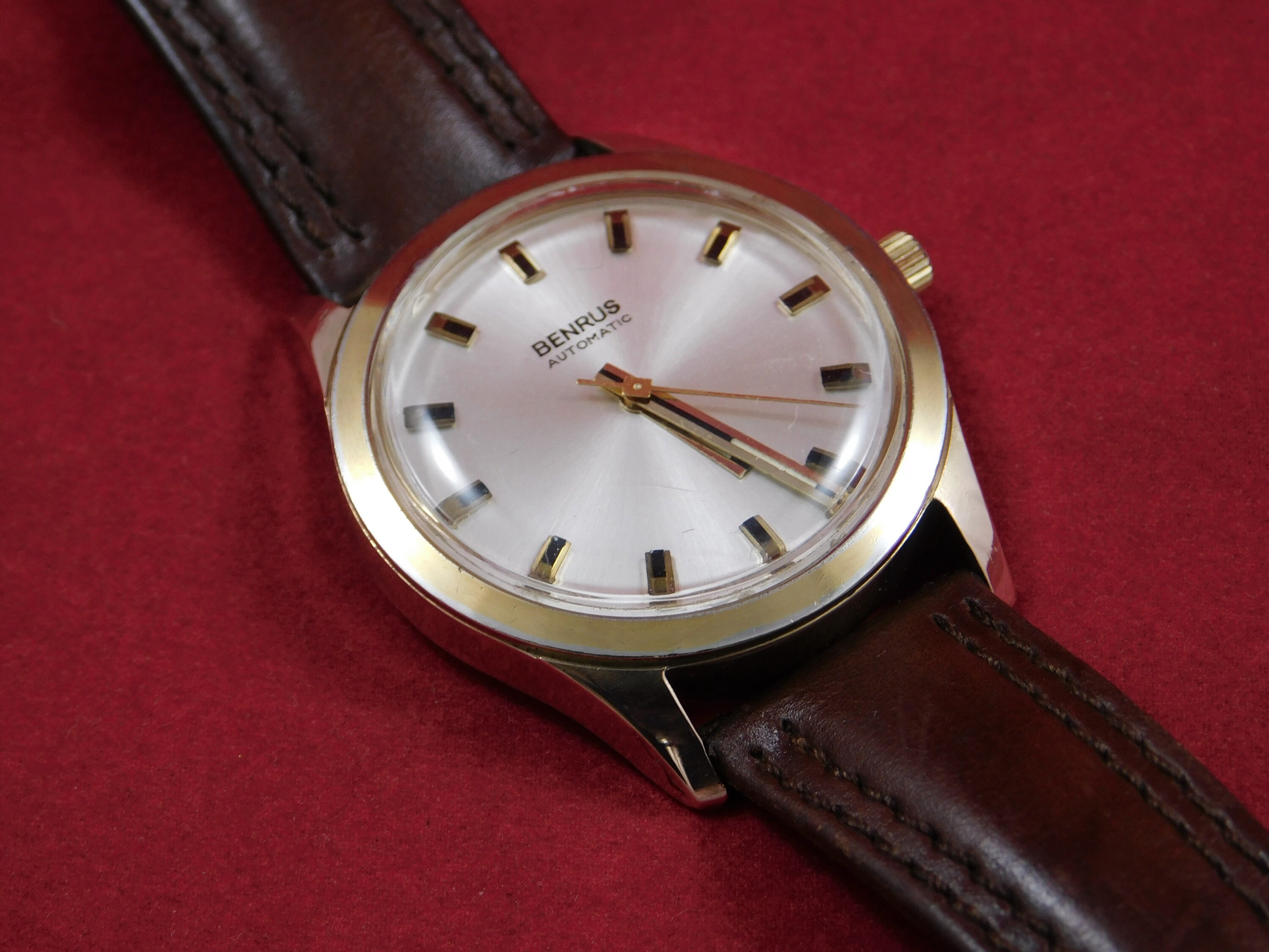 Vintage Sammler Benrus Automatik 14 Kt Vergoldet Etsy