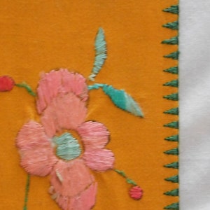 Bordado de seda chinês vintage colecionável costurado à mão