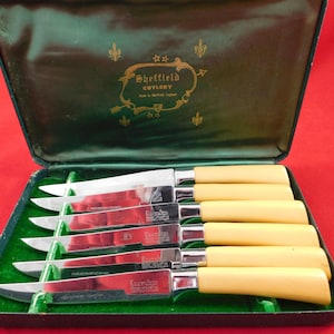 Vintage Collectible Sheffield Cutlery Set IOB