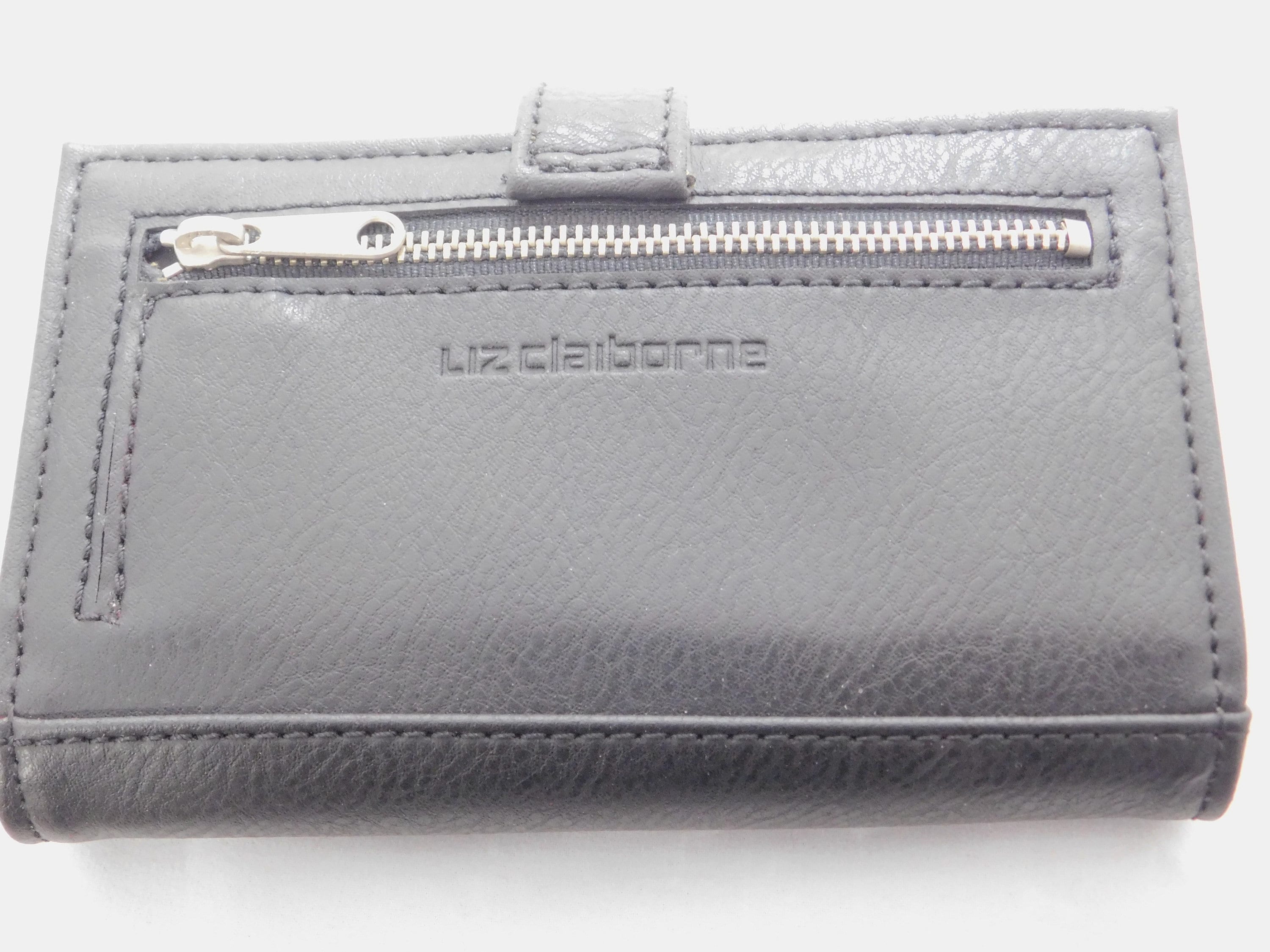 Liz claiborne genuine leather wallet deals