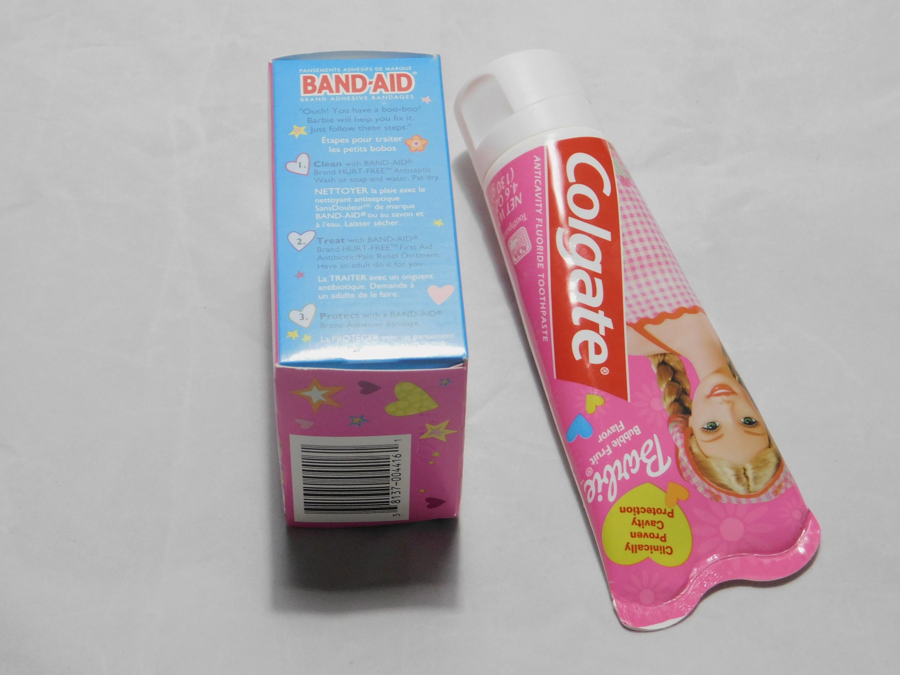Vintage Collectible Barbie Toothpaste and Bandaids - Etsy