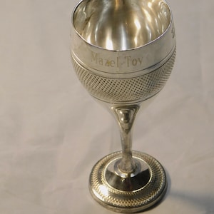 Vintage Collectible Silver Plated Wine Glass