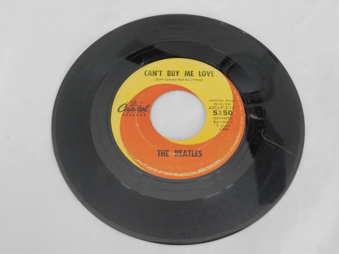 Vintage Collectible Beatles Can't Buy Me Love 45 RPM Vinyl - Etsy