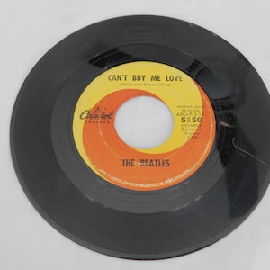The Beatles, Can't Buy Me Love, 7” Vintage Vinyl Record - Etsy