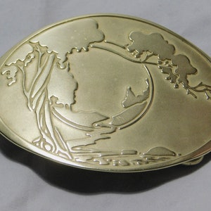 Vintage Collectible Brass Belt Buckle