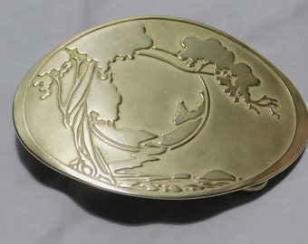 Vintage Collectible Brass Belt Buckle