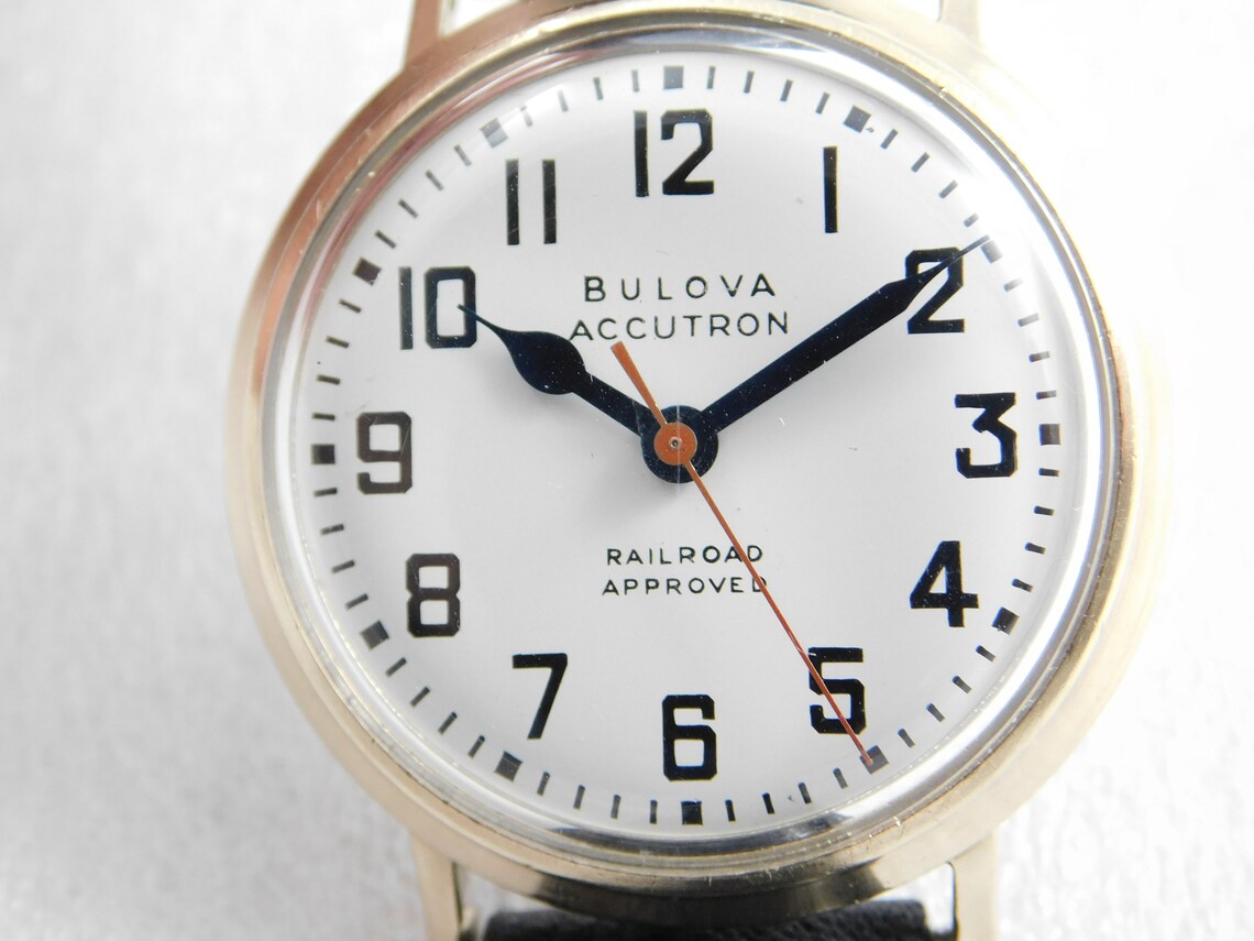 Vintage Collectible Bulova Accutron Railroad Watch Etsy