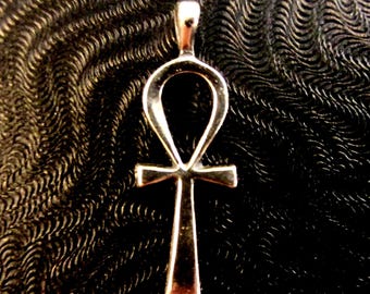 Nuevo colgante religioso egipcio Ankh de plata de ley - 1,15 gramos - Ver fotos