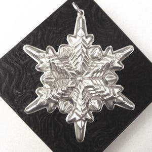 Gorham  Sterling Snowflake Limited Annual Edition Christmas 1972 Ornament - See Photos