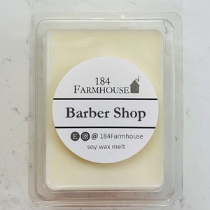 Barber Shop Scented Soy Wax Melts | Dye Free