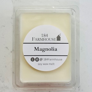 Magnolia Scented Soy Wax Melts | Dye Free