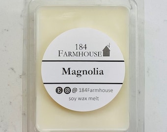 Fondants de cire de soja parfumés au magnolia | Sans colorant
